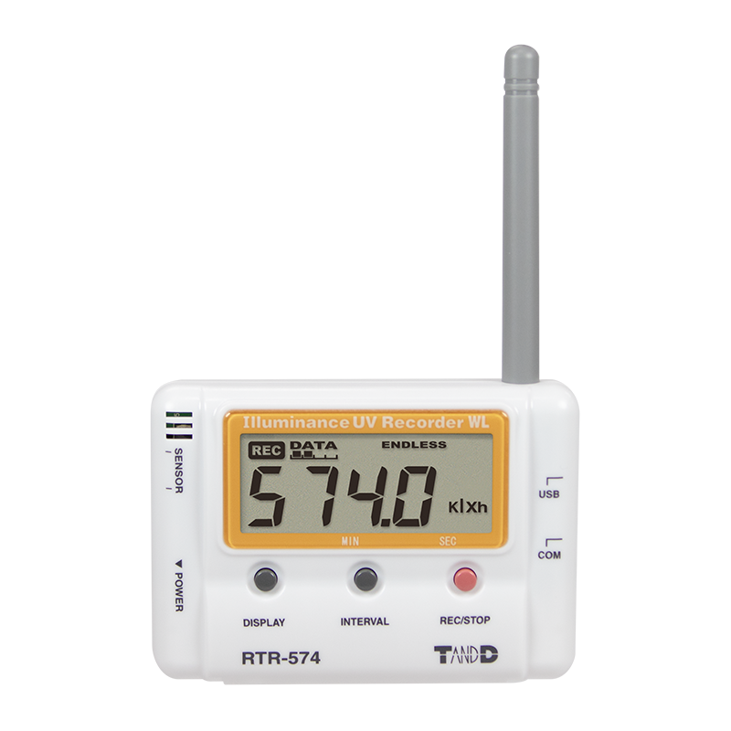 照度・紫外線・温度湿度 ワイヤレスデータロガー RTR-574の製品情報 
