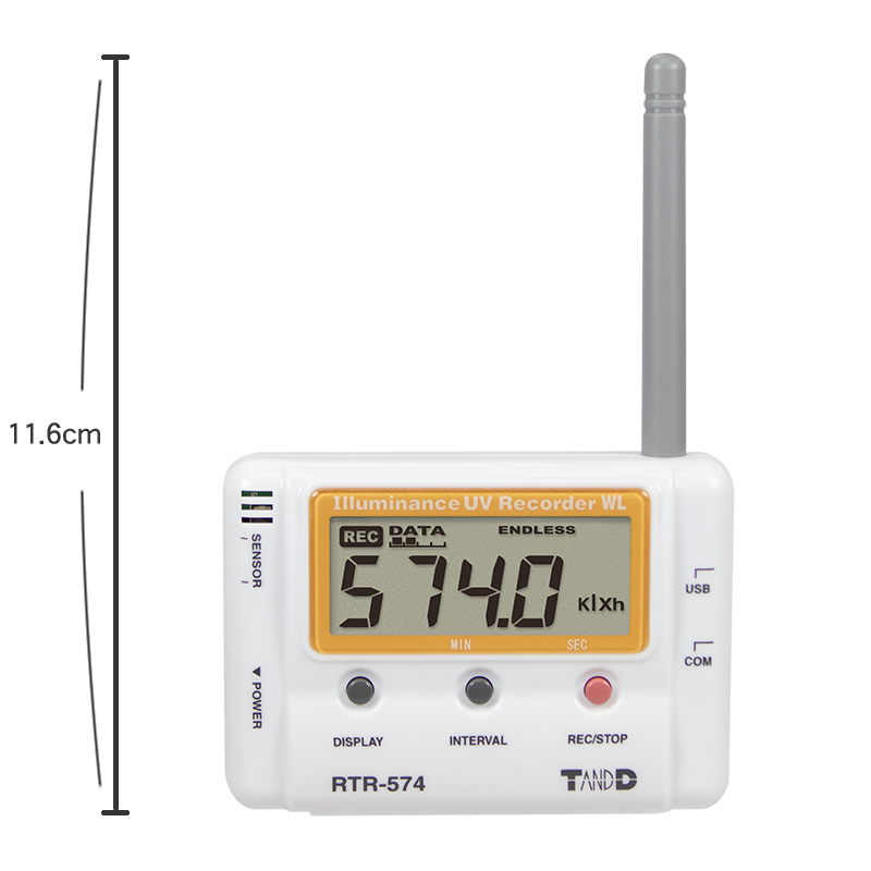 照度・紫外線・温度湿度 ワイヤレスデータロガー RTR-574の製品情報