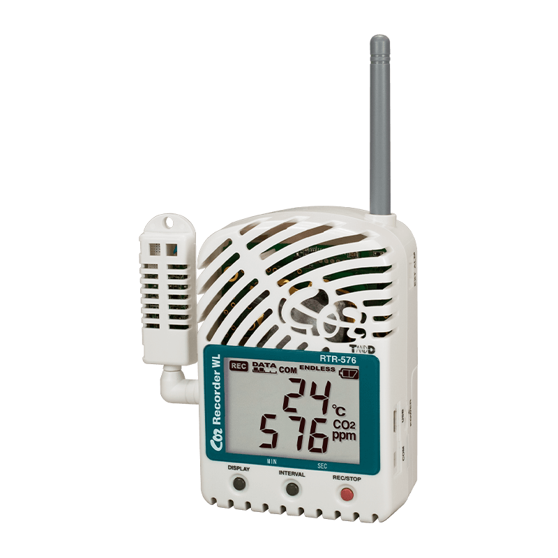 CO2・温度・湿度 ワイヤレスデータロガー RTR-576の製品情報 | T&D公式 
