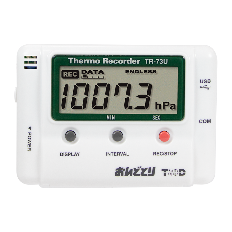 温度・湿度・大気圧データロガー TR-73U