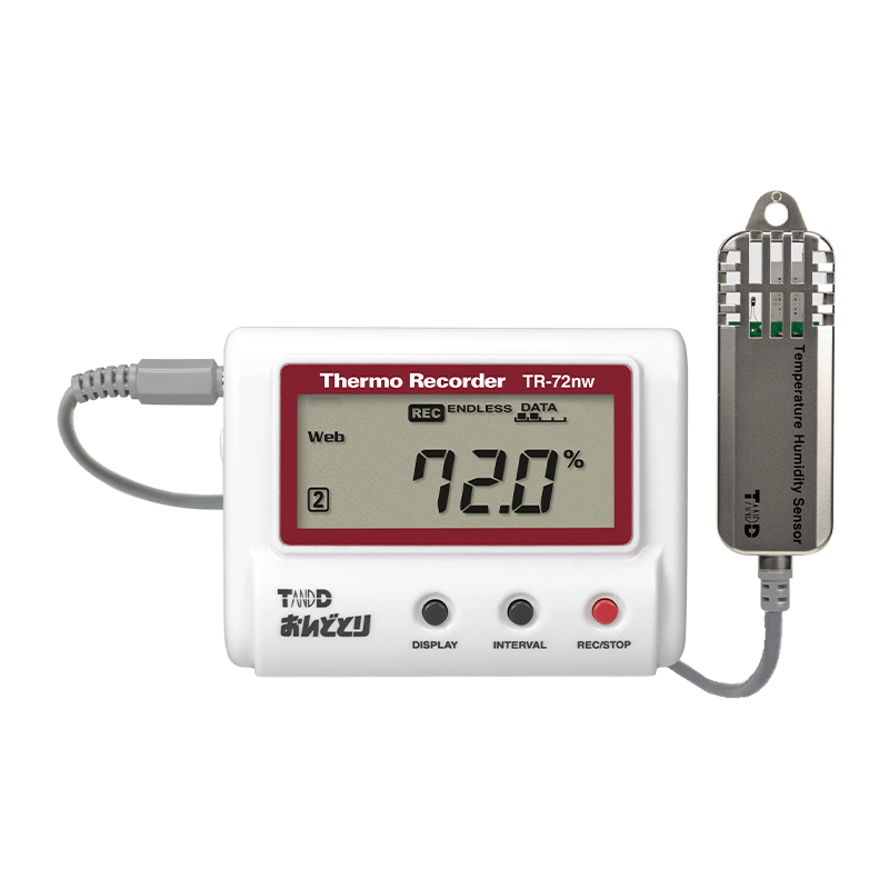 高精度広範囲 温度・湿度データロガー TR-72nw-S の製品情報 | TD公式オンラインショップ｜株式会社ティアンドデイ