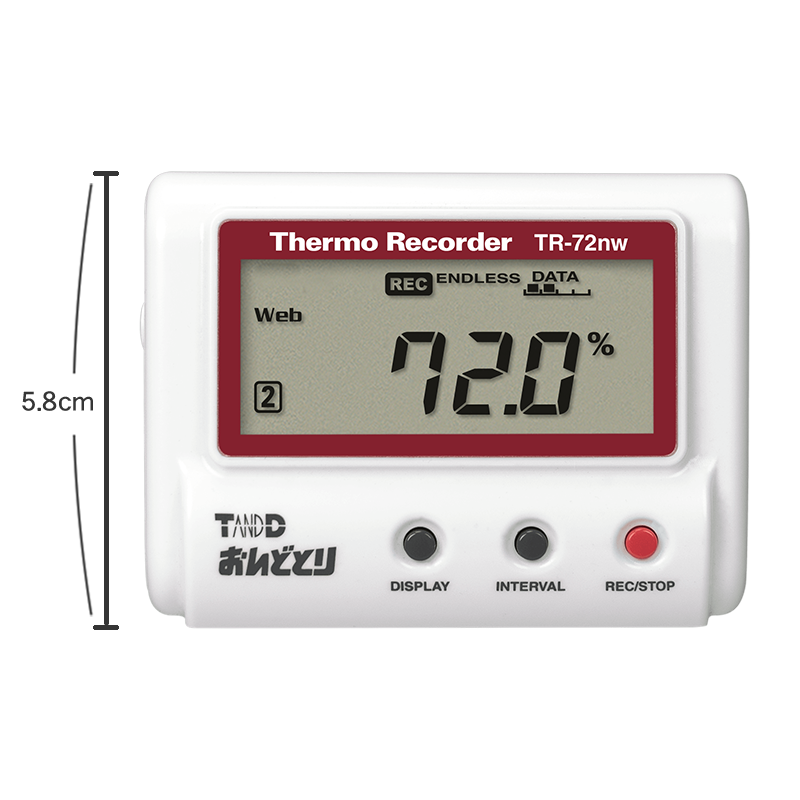 高精度広範囲 温度・湿度データロガー TR-72nw-S の製品情報 | T&D公式