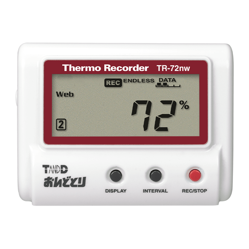 温度・湿度データロガー TR-72nw