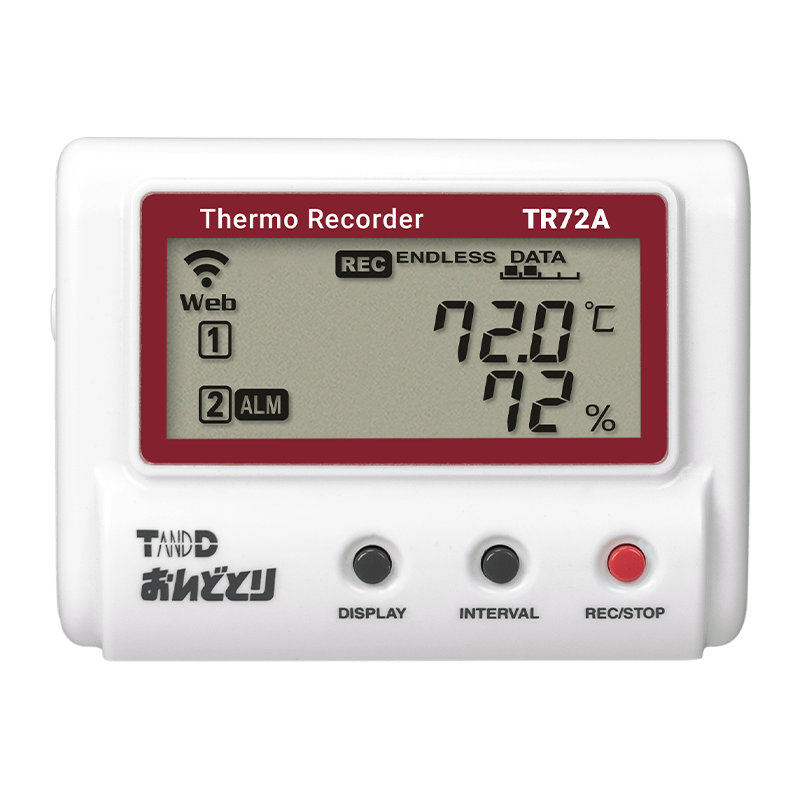 温度・湿度データロガー TR72A