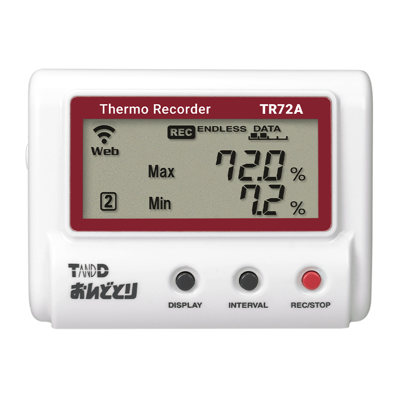  高精度広範囲 温度・湿度データロガー TR72A-S 