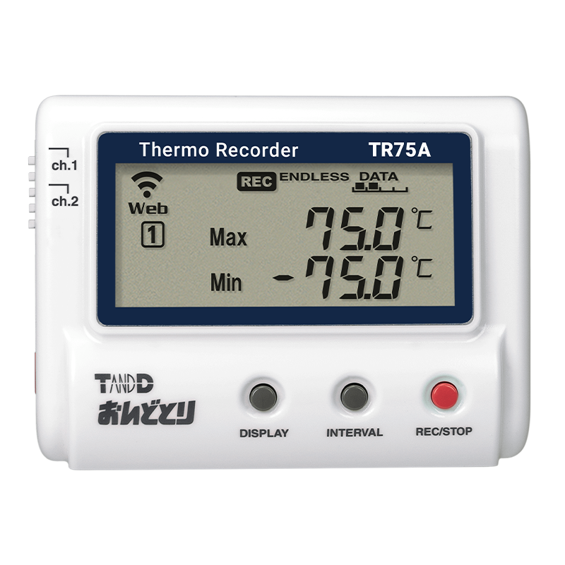 温度データロガー 熱電対対応 TR75A